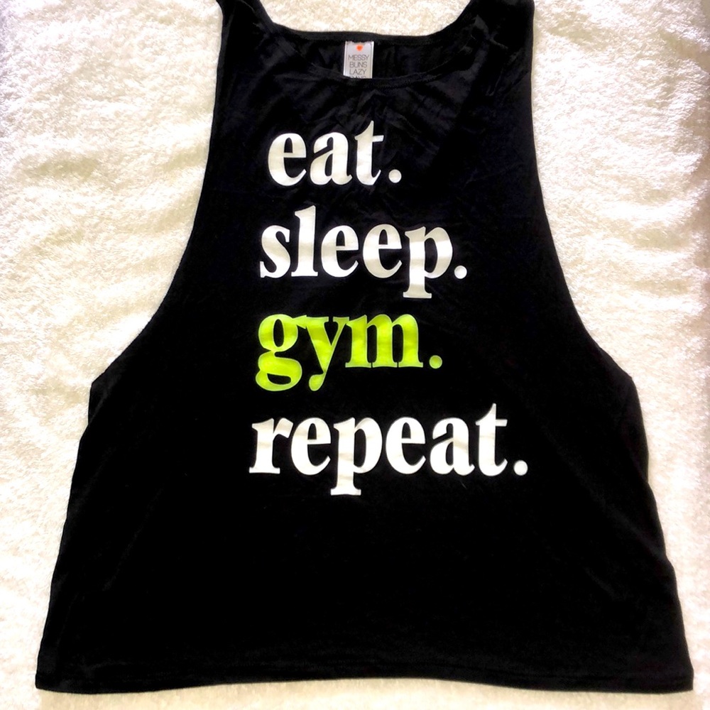 Messy Buns Lazy Days Work Out Tank
